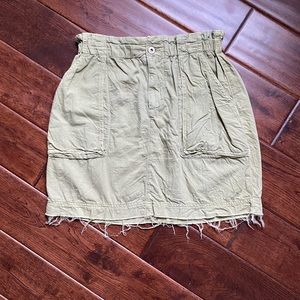 Zara Army Green Mini Skirt